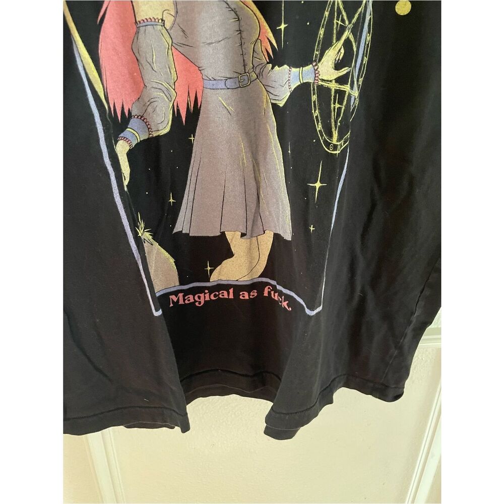 Blackcraft Cult Witch Graphic Tee - Black with Pink Accents Magical As Fuc$ - Picture 13 of 14